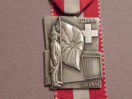 Medaille Schweiz Militär Uniform Kanton Luzern LU 1999