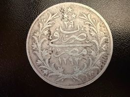 Ägypten  20 Qirsh, 1293 (1876)