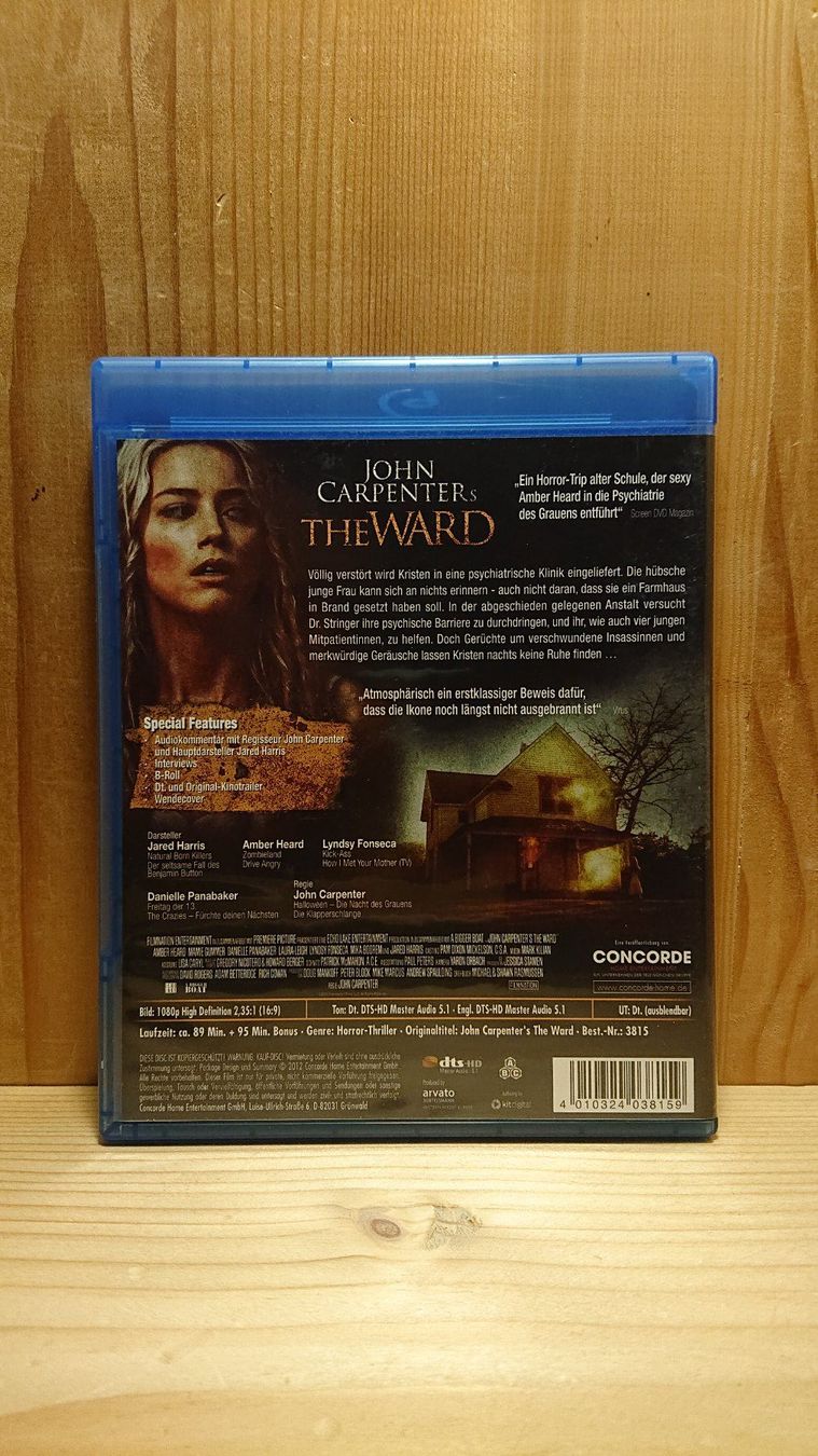 Tutti i DVDs: JOHN CARPENTER'S THE WARD Blu-Ray – Usato da Wilderswil venduto da Exebub 1
