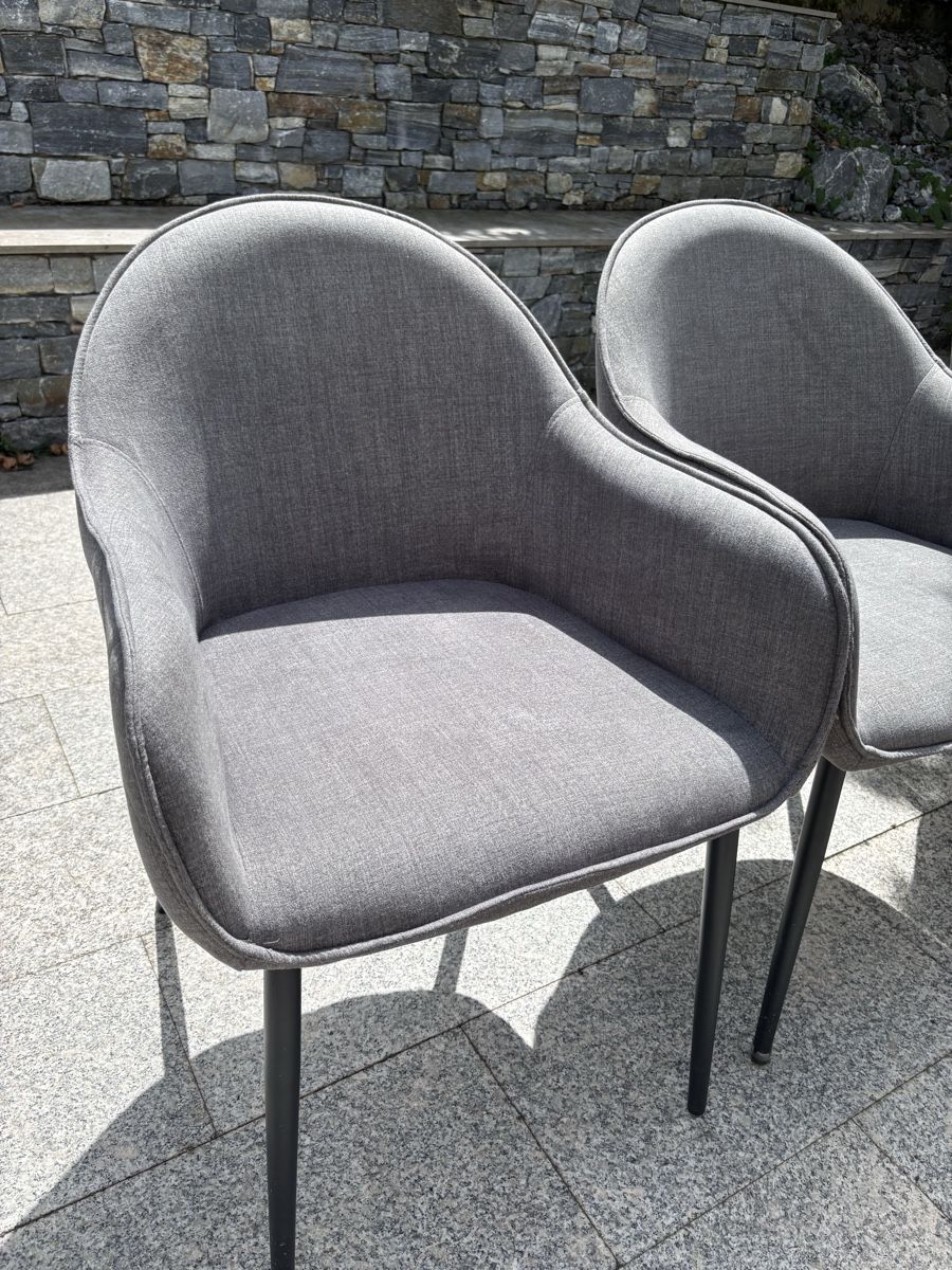 Sedie: Six dining chairs grey fabric  – Usato da Kilchberg ZH venduto da ala_26pl 1