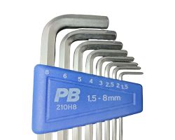 PB 210H8 Imbusschlüssel-Set, 8 Stk., 1.5 - 8 mm