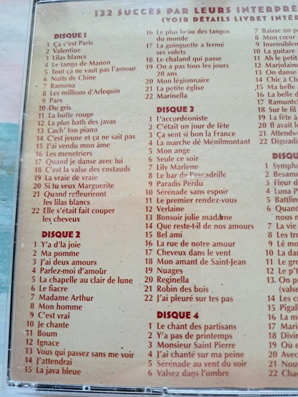 CD: Cd Coffret 6 Cds 50 ans de chansons Françaises – Usato da Pully venduto da bro_n52j 3