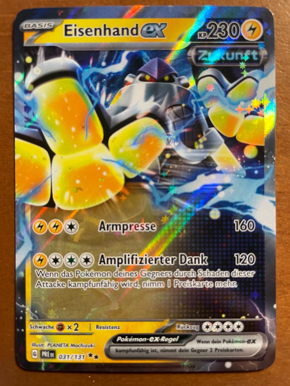 Pokémon Carte collezionabili: Pokemon Eisenhand eX (Versand gratis) – Nuovo (secondo la descrizione) da Chur venduto da Angerson