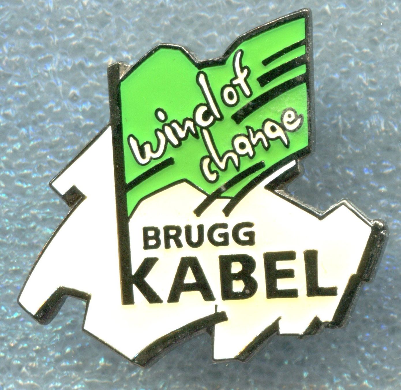 Plaketten & Abzeichen: BRUGG KABEL  grün – Gebraucht aus Winterthur von Sammleroase