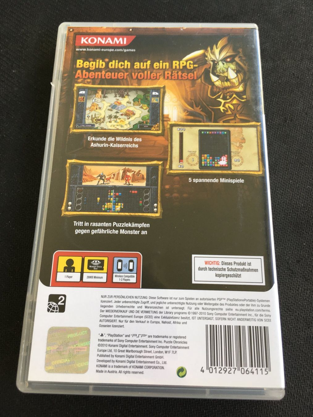 Sony Jeux: Puzzle Chronicles für PSP – D'occasion à St.Gallen par sjosjo 1