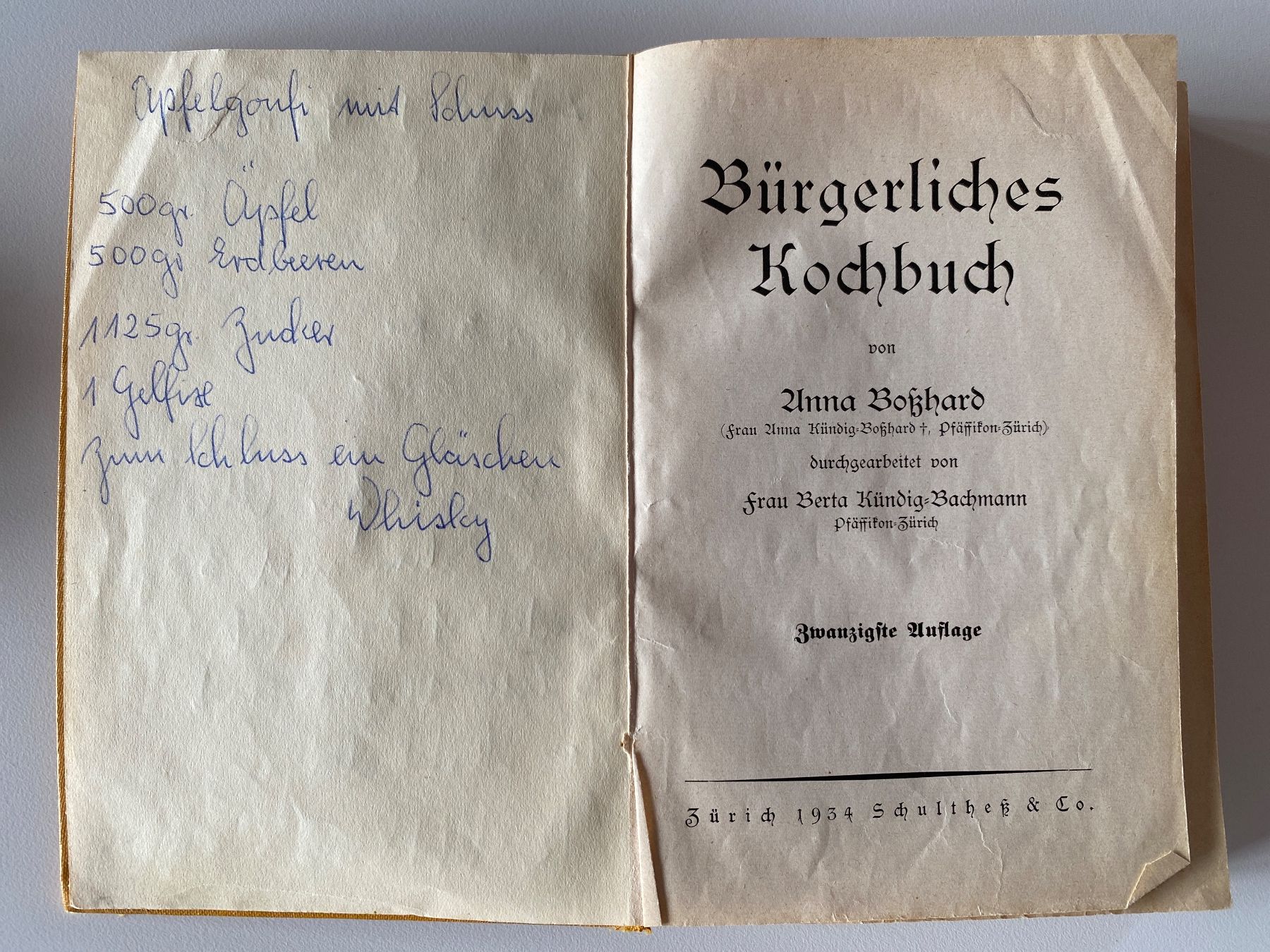 Libri: Bürgerliches Kochbuch anno 1934 – Usato da Teufen AR venduto da Brunsky 2