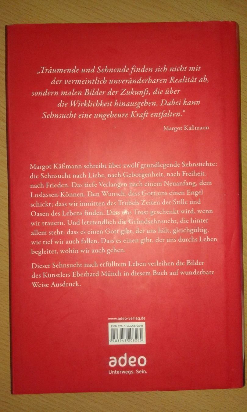 Bücher: Margot Käßmann Sehnsucht nach Leben – Defekt aus Basel von Alacant 2
