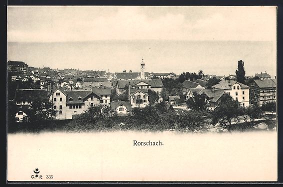 Cartoline postali: AK Rorschach, Teilansicht – Usato da Berlin venduto da bartko-reher