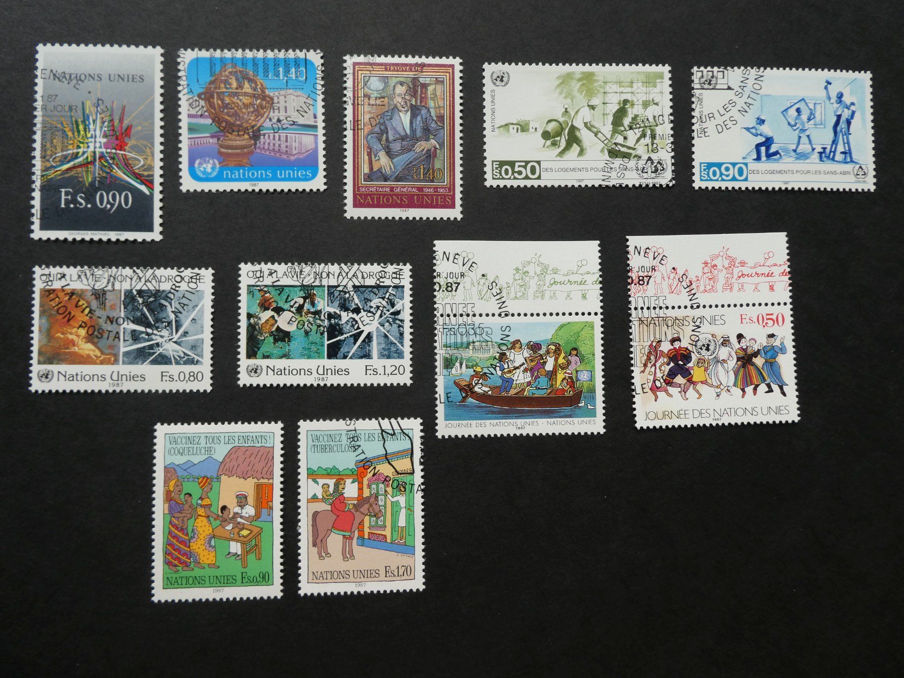 Tutti i francobolli: UNO Genf 1987 ET – Usato da Sissach venduto da eriluz