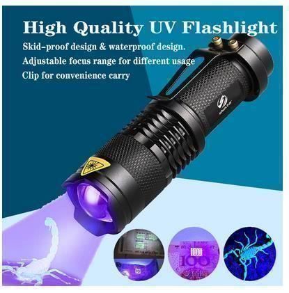 Lampade: Ultraviolette LED-Taschenlampe – Nuovo e nell'imballaggio originale da Gurmels venduto da Swisspod