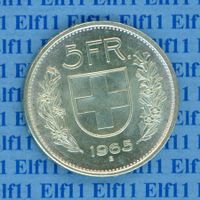 CHF___5.00 1965 unz-stgl 5 Franken