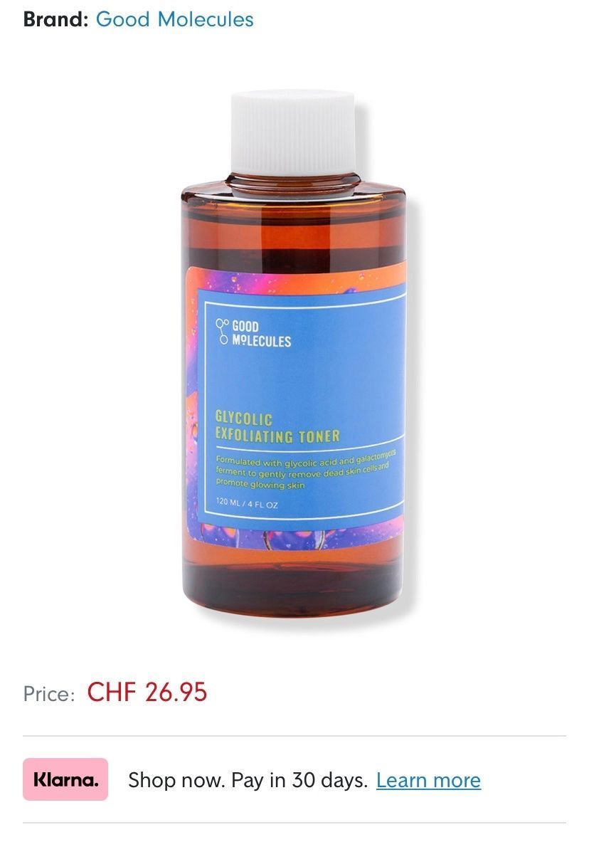 Cura del viso: GOOD MOLECULES GlycolicExfoliating Toner, NEU – Nuovo e nell'imballaggio originale da Zürich venduto da deruja 3