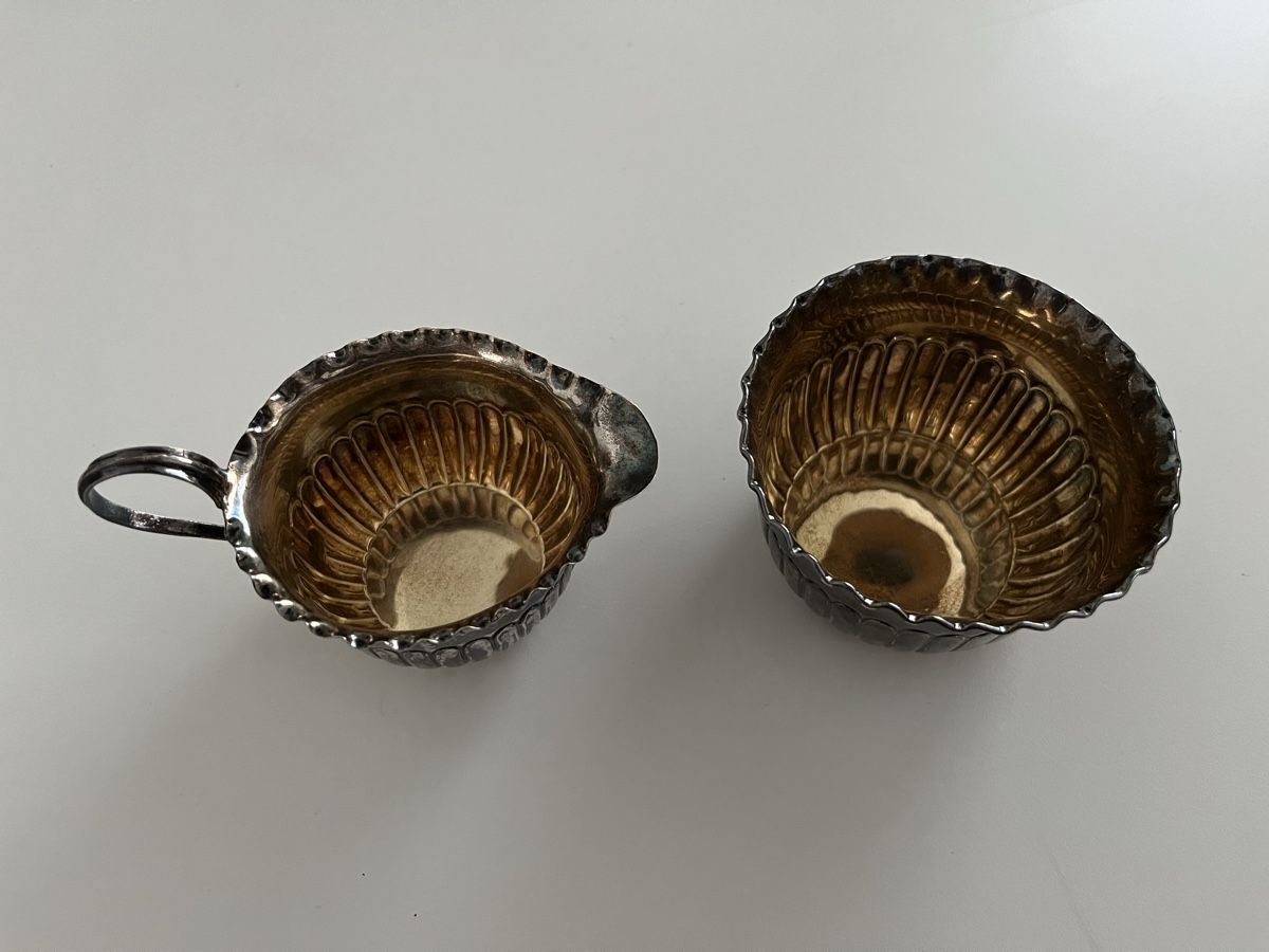 Geschirrsets: John & William Deakin 2er Sterling Silber Set aus 1897 – Gebraucht aus Lachen SZ von ratata 1