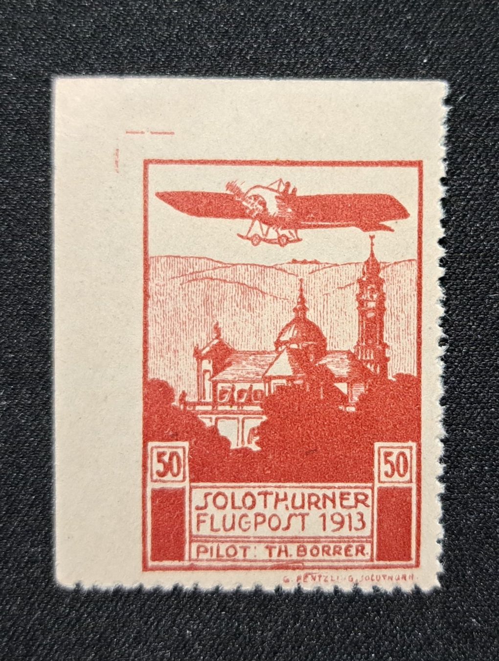 Tutti i francobolli: Flugpost Vorläufer SBK XI Ab. 4 Fälschung – Usato da Unterägeri venduto da PhilatelieStudiger