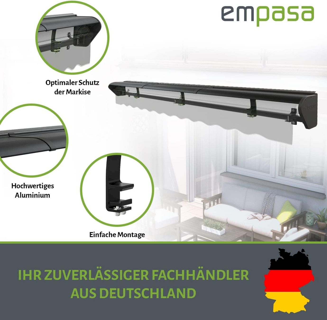 Regendach für Gelenkarmmarkise START 350 (Neu und originalverpackt) in ...