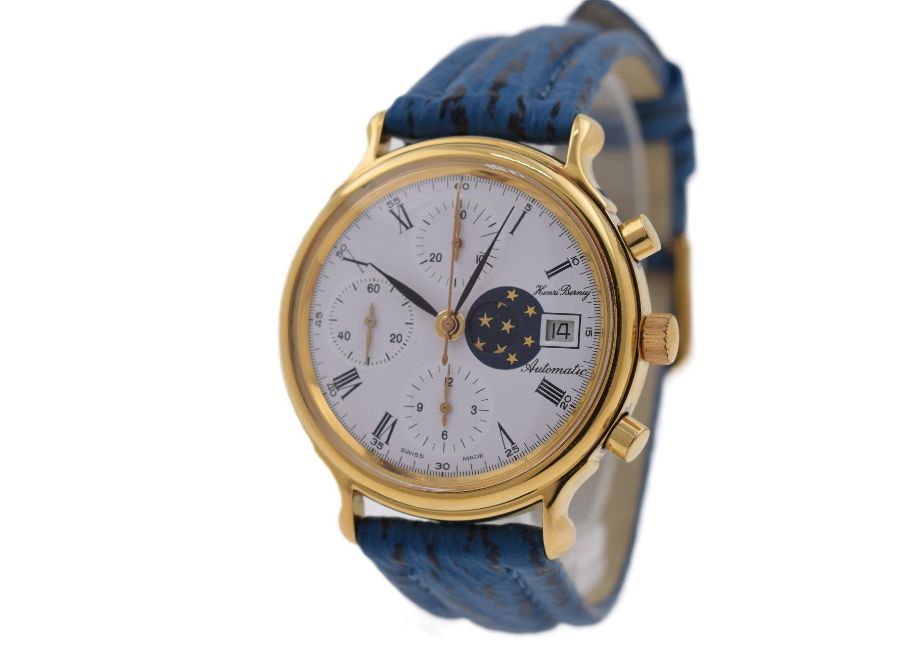 Orologi: Henri Berney Chronograph Mondphase Valjoux 7750 – Usato da Arni AG venduto da magnetKRAFT 1