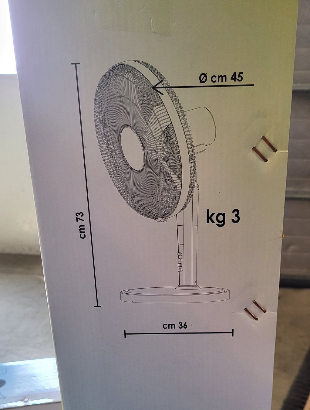 Ventilateurs: NEU Tischventilator H 73 cm mit Fernbedienung – Neuf avec emballage d'origine à Diessenhofen par Osio 1