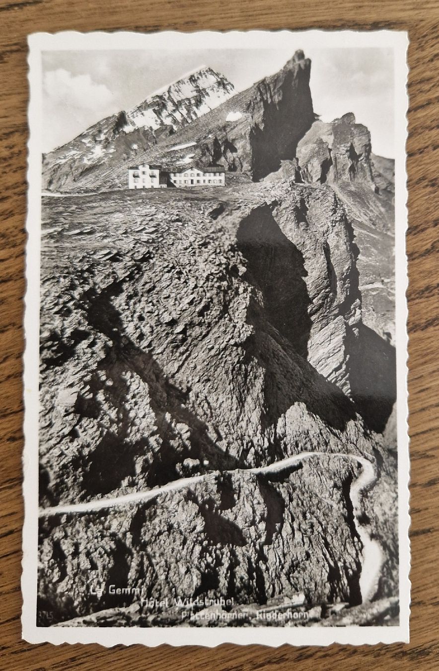 Ansichtskarten: Gemmi, Hotel Wildstrubel, 1939 – Gebraucht aus Ebikon von Donar50