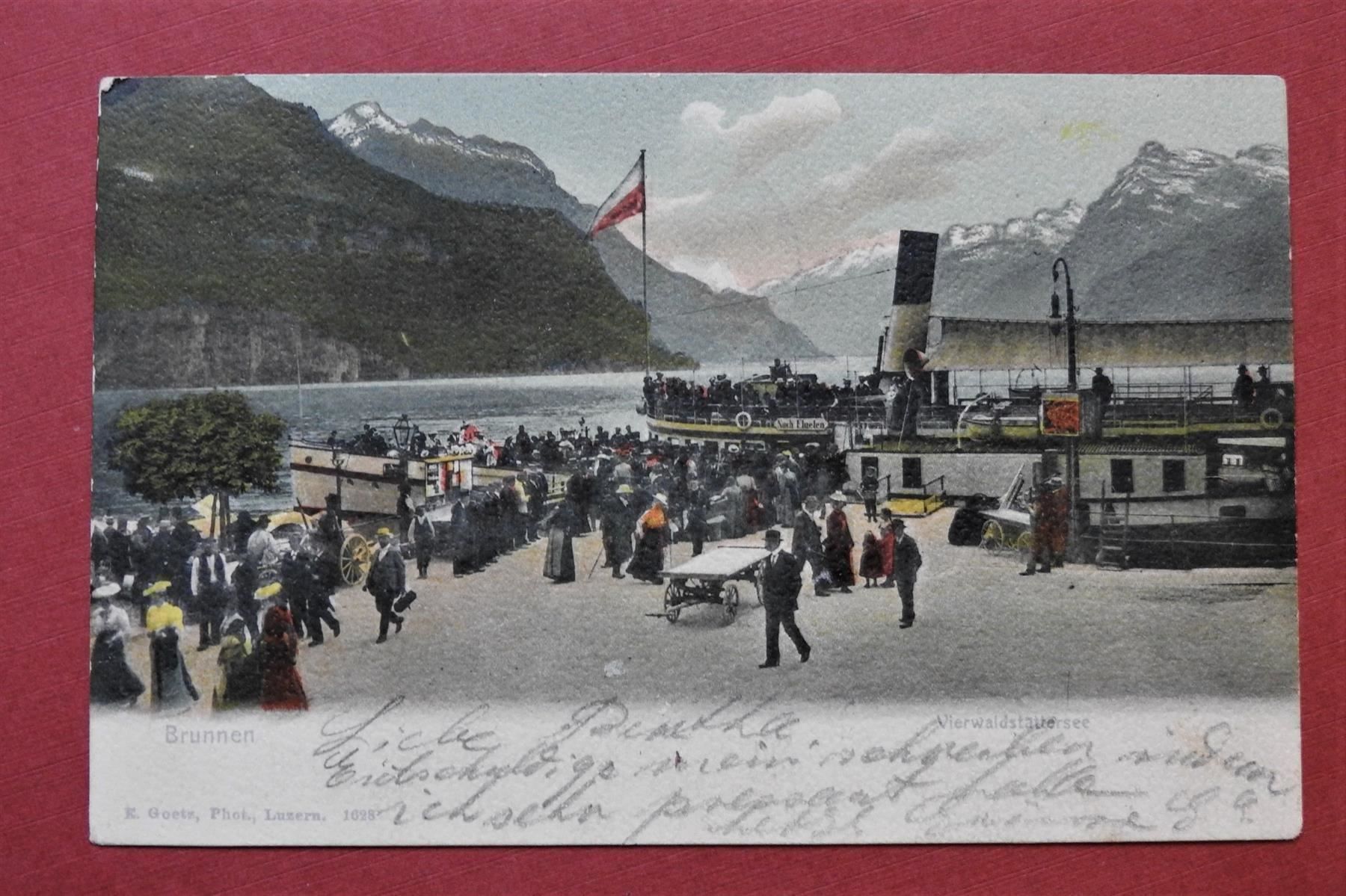 Ansichtskarten: Brunnen - Vierwaldstättersee – Gebraucht aus Rain von 999-800-K