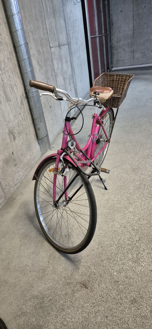 Totem Biciclette: Schickes pinkes Damenrad mit Korb – Usato da Hofstetten SO venduto da IgorMarijak 1