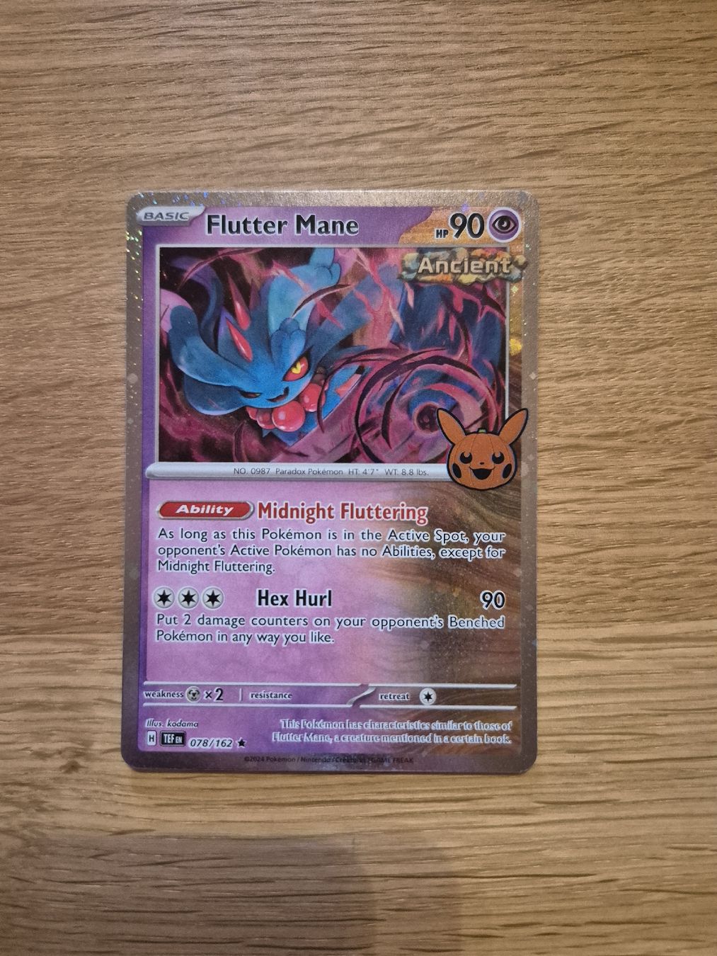 Pokémon Carte collezionabili: Flutter Mane (Cosmos Holo) Trick or Trade – Nuovo (secondo la descrizione) da Altdorf UR venduto da Josi5588