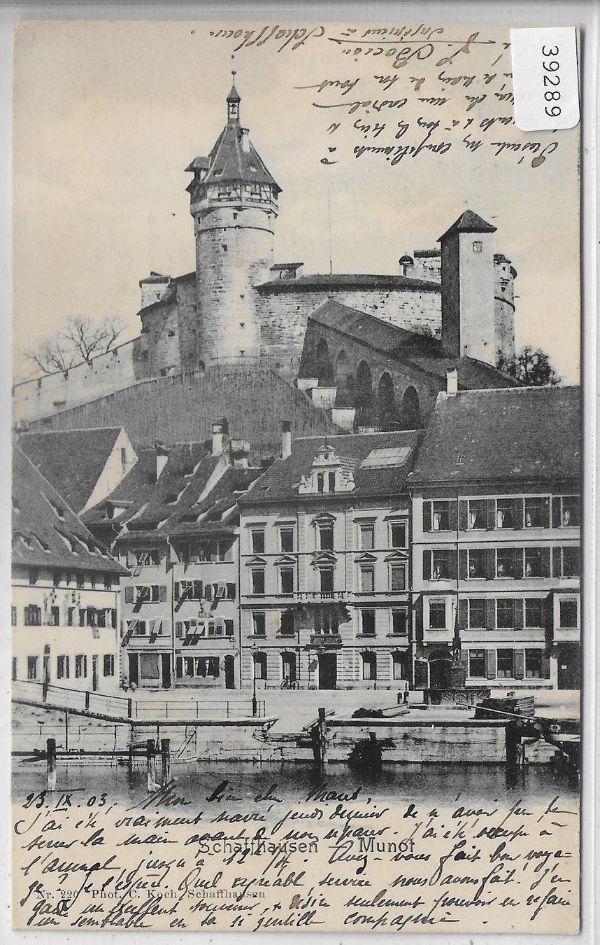 Cartoline postali: Schaffhausen - Munot – Usato da Ettingen venduto da Kartenplanet