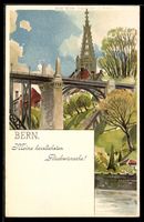 Lithographie Bern, Ortsansicht