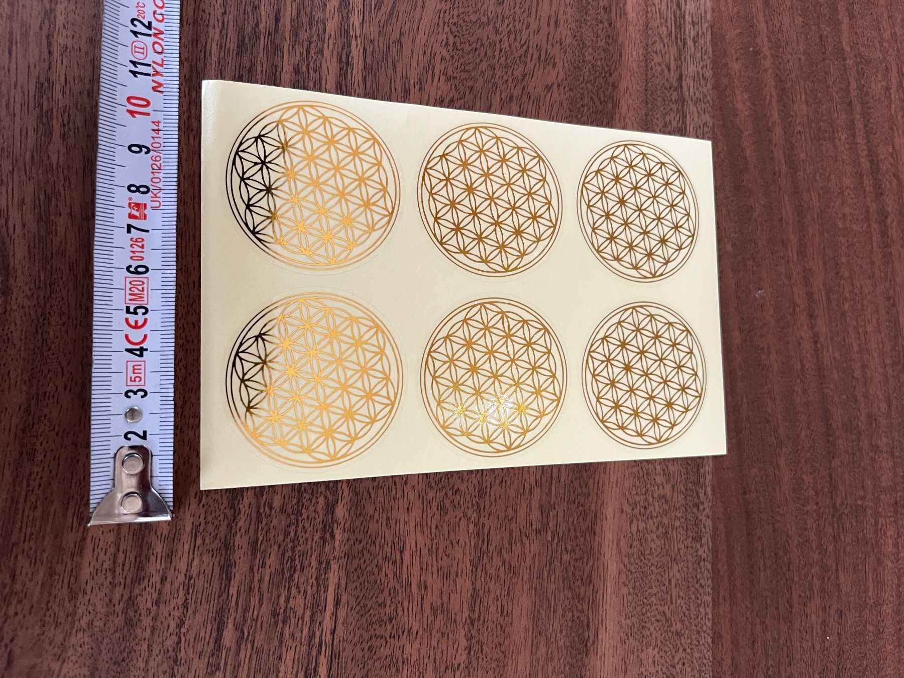 Sticker: Blume des Lebens Aufkleber, 6 Stk – Nuovo e nell'imballaggio originale da Gams venduto da Mariawicca 4
