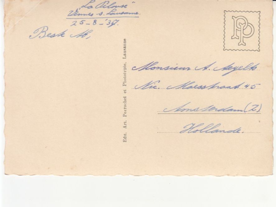 Cartoline postali: Lausanne 1937 – Usato da Bürglen TG venduto da StampGraf 1