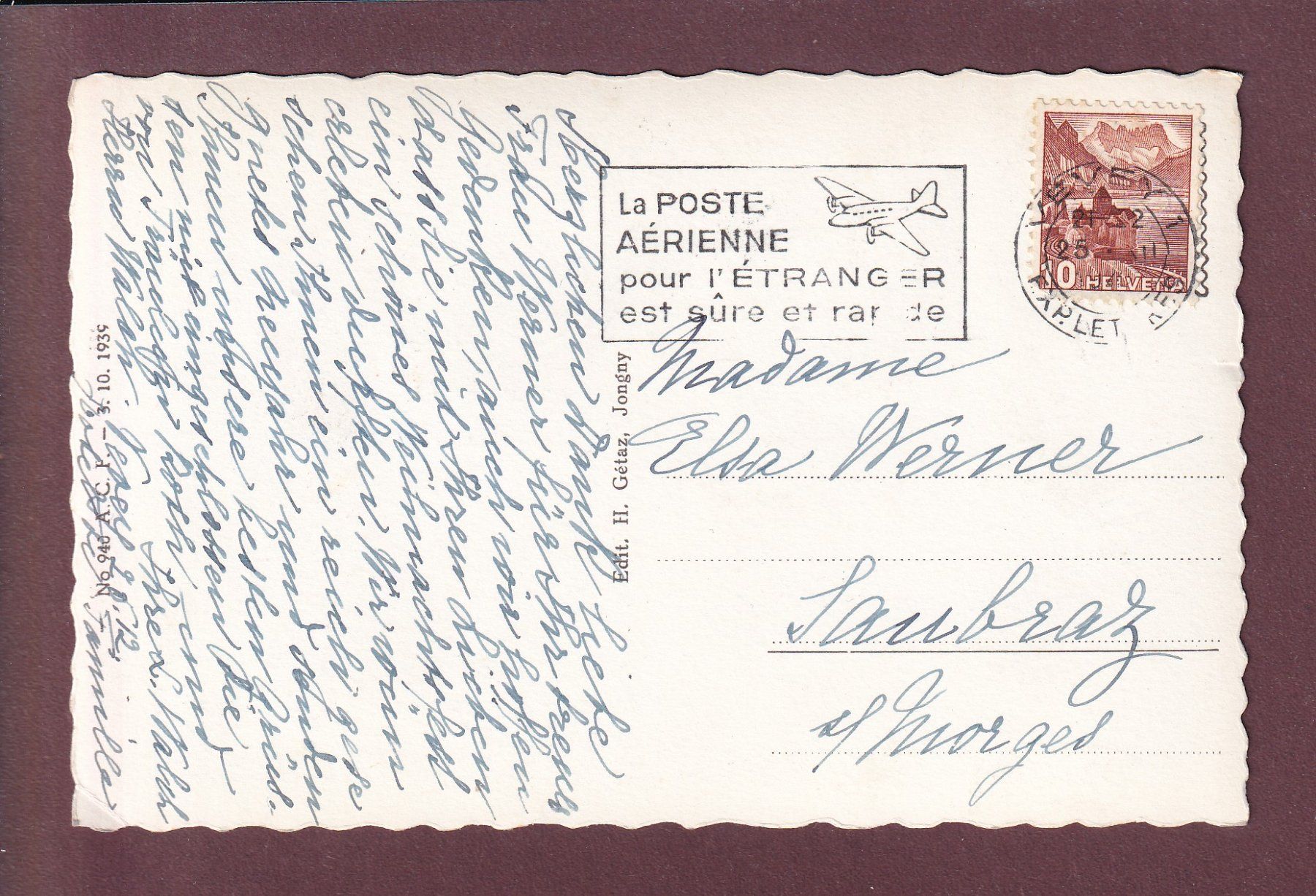Cartoline postali: CHARDONNE - L'Oasis – Usato da Pully venduto da nicecards 1