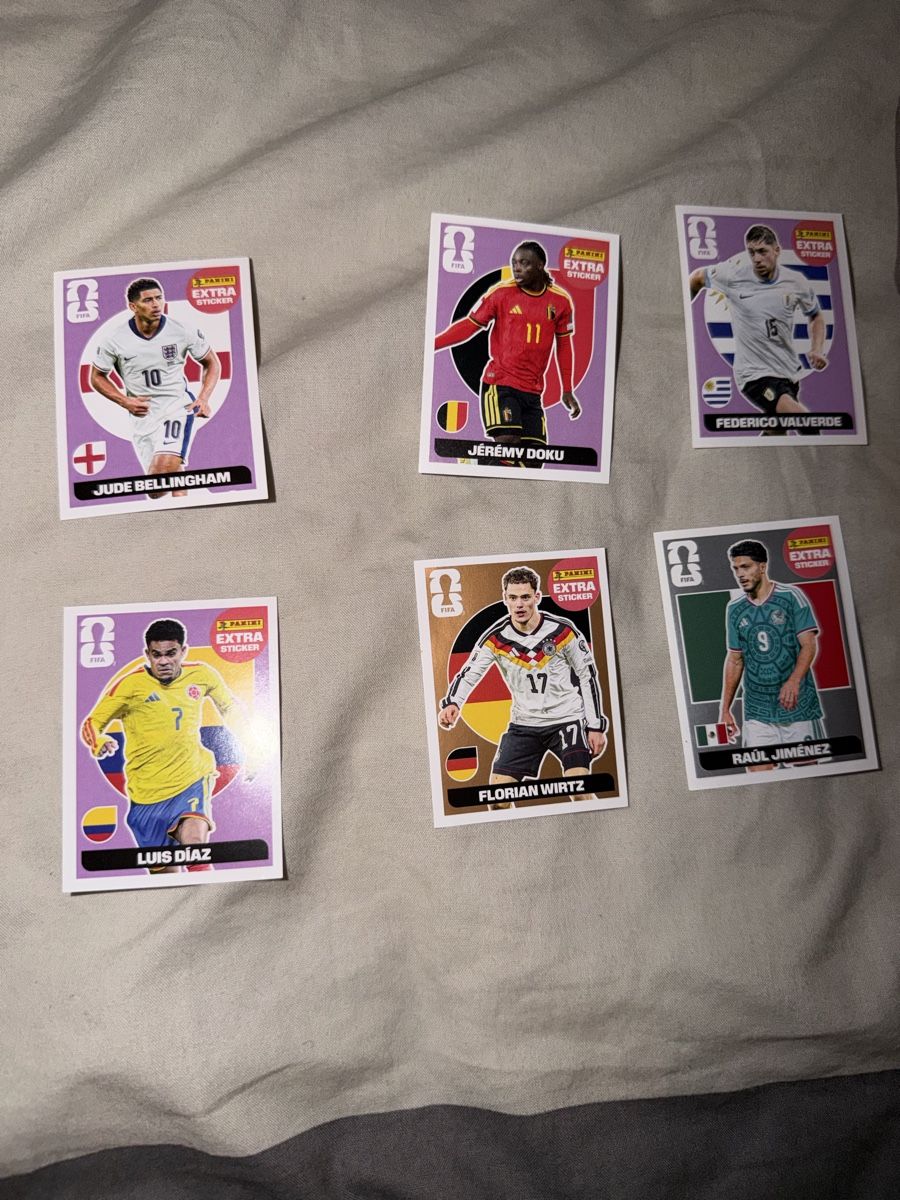 Panini Carte collezionabili: Panini WM Sticker Extra Set 6 Spieler Karten – Nuovo (secondo la descrizione) da Zürich venduto da dir_rr7g