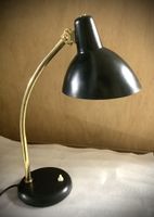 Tischlampe flexibel Arm schwarz Messing Retro Lampe