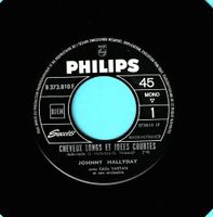 Johnny Hallyday - 45T. - Cheveux longs et idées courtes +1