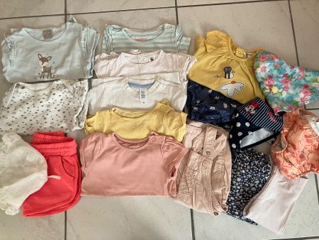 Kleiderset 74/80 Mädchen Sommer (17-teilig)