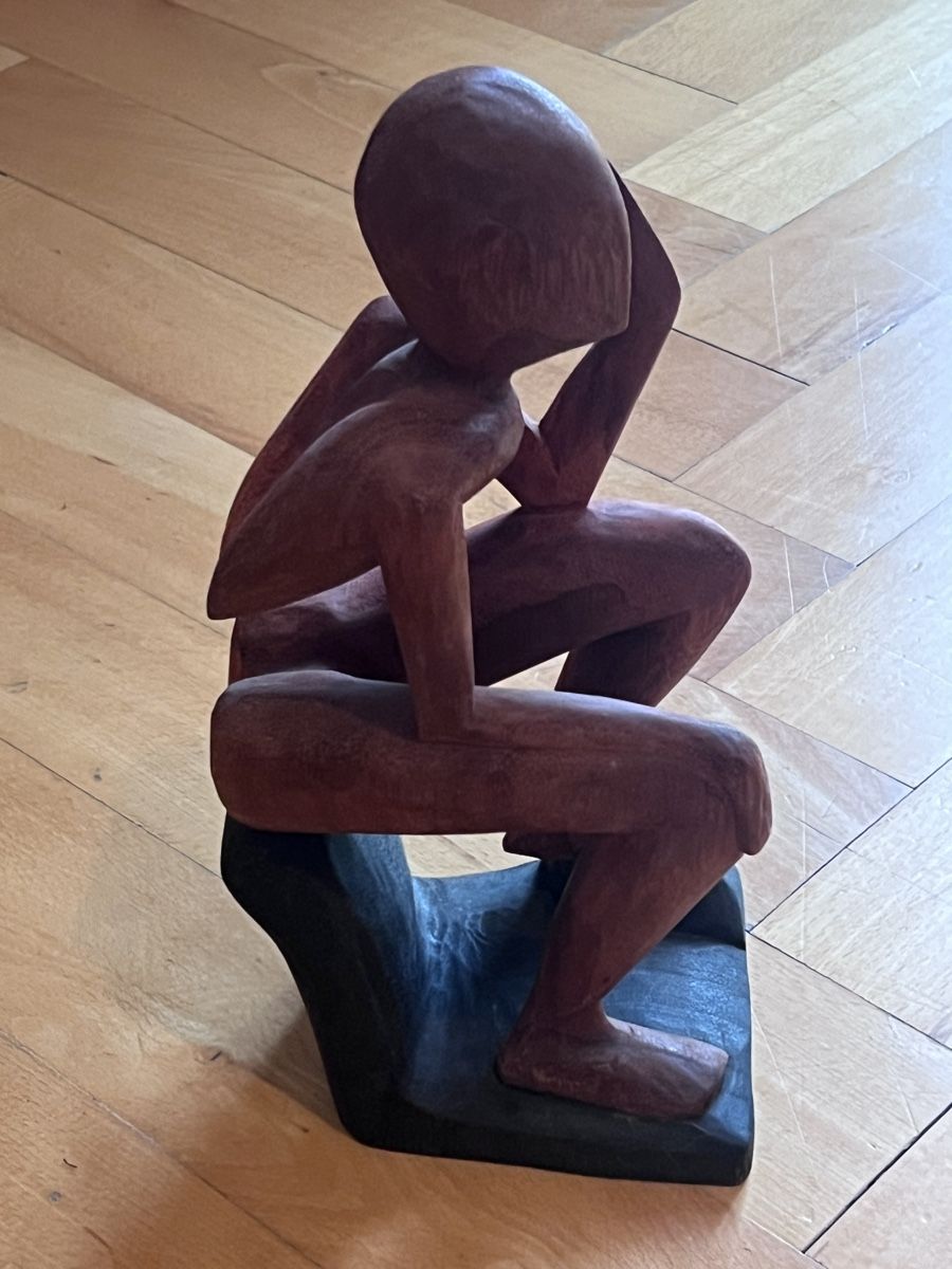 Statuette: Sculpture Homme Penseur Forme Libre – Nuovo e nell'imballaggio originale da Bulle venduto da Sammobil 3