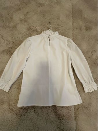 Silver Spoon Bluse, Gr. 140, weiss, Rüschen - Herbstlook!
