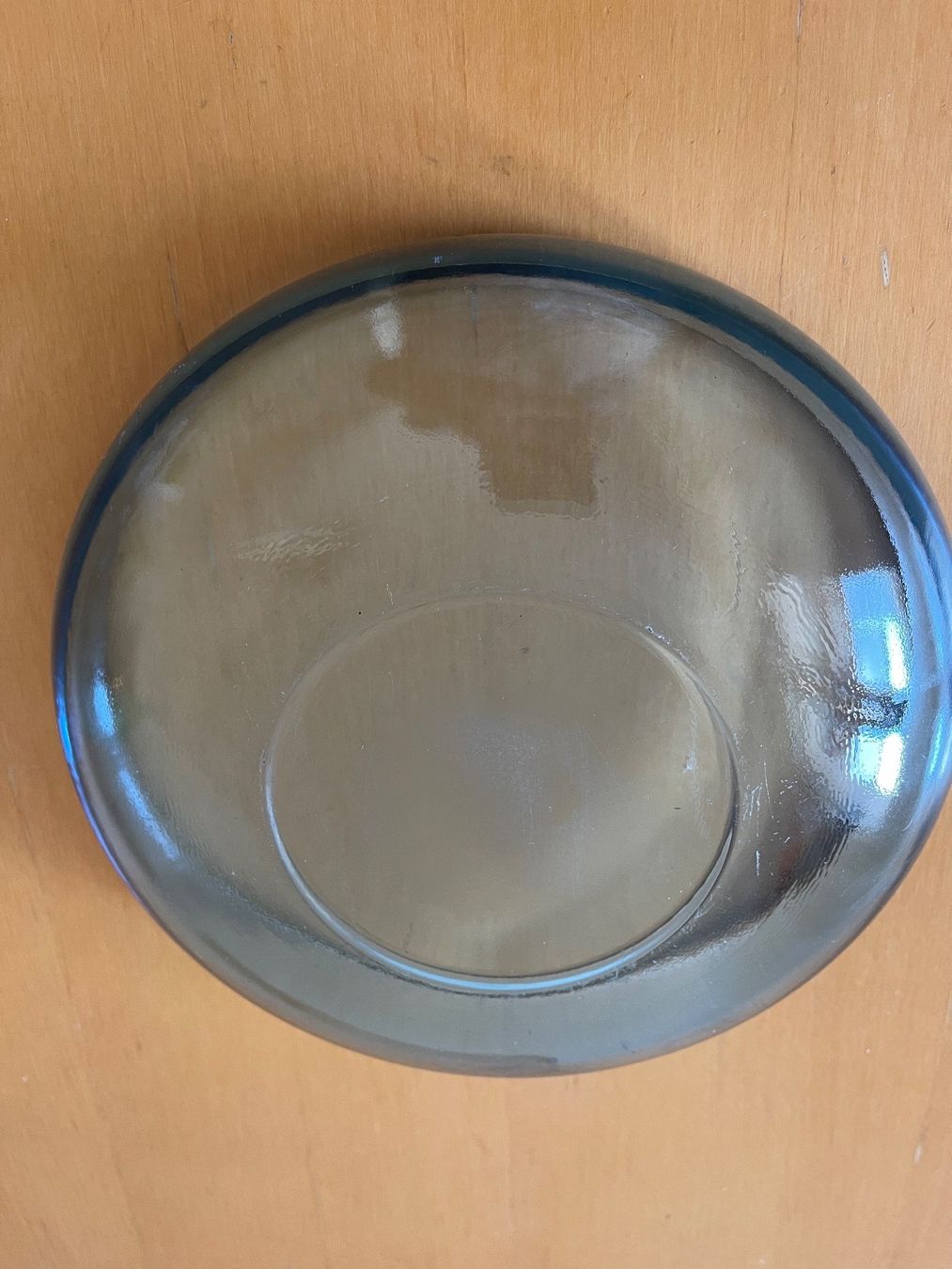 Schalen: Massives Glas hellblau Glasschale Fruchtschale schwer – Gebraucht aus Nussbaumen AG von normajeanbaker 3