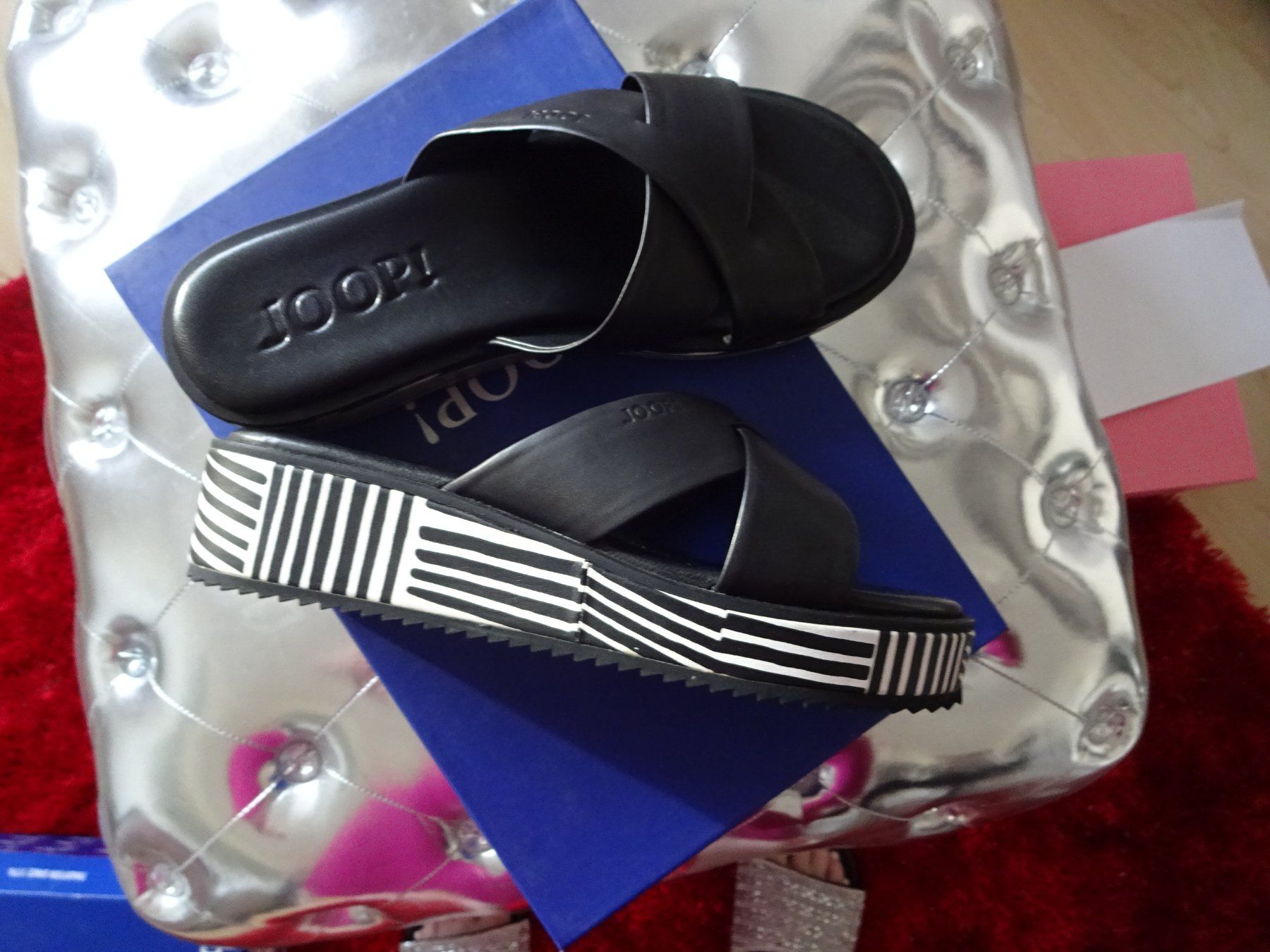 Joop Scarpe da donna: Neu Joop Leder Pantoletten Gr.40 – Nuovo e nell'imballaggio originale da Sisseln AG venduto da Flohmix