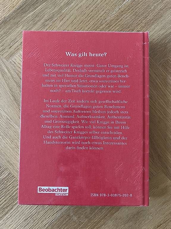 Livres: Buch "Der Schweizer Knigge" - NEU! – Neuf avec emballage d'origine à Hombrechtikon par Piluu 1