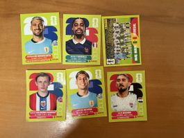 Panini Football Stickers 6pcs