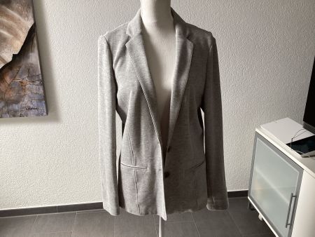 S.Oliver Damen Blazer grau Strick ca Grösse M guter Zustand