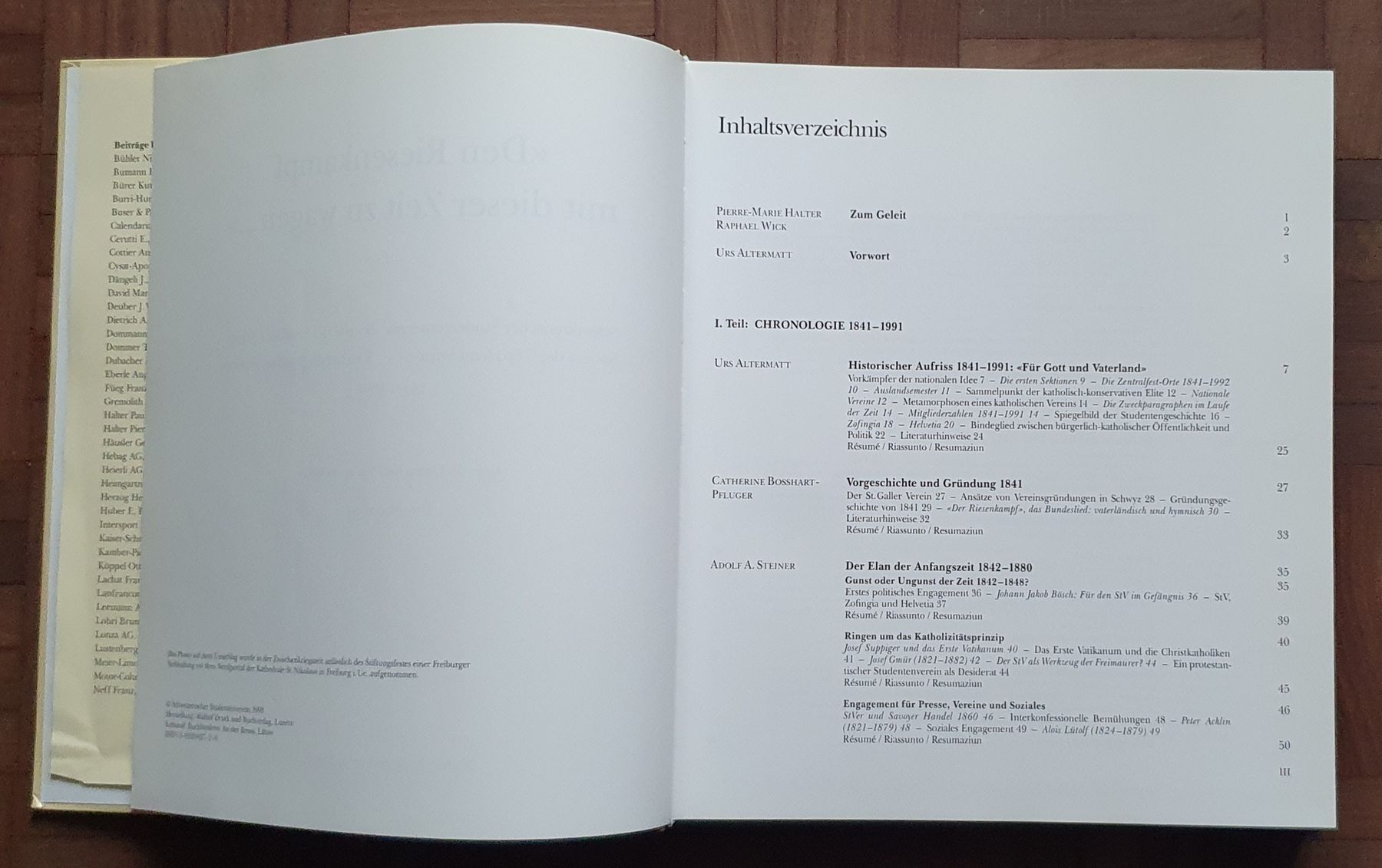 Libri: Schweizerischer Studentenverein 1841-1991 - Buch – Usato da Kreuzlingen venduto da Rschweiz1 1