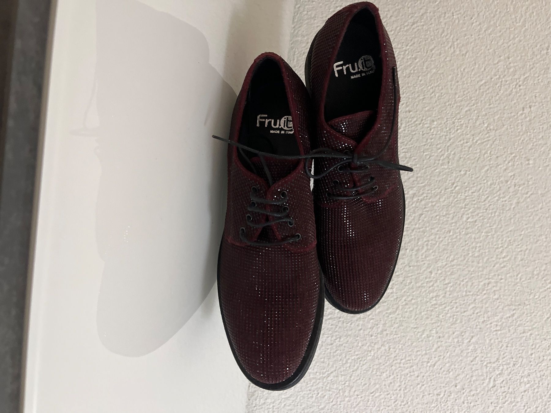 Scarpe da donna: Fru-it Sneakers Glitzer- Bordeaux Gr.38 – Nuovo (secondo la descrizione) da Baden venduto da Lauflip 2