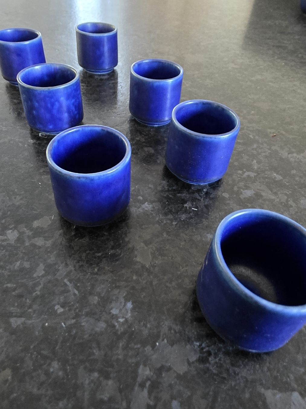 Services de table: 7 Langenthal Ocean Blue Schnapsgläser/Eierbecher – D'occasion à Adliswil par Mato1313 2