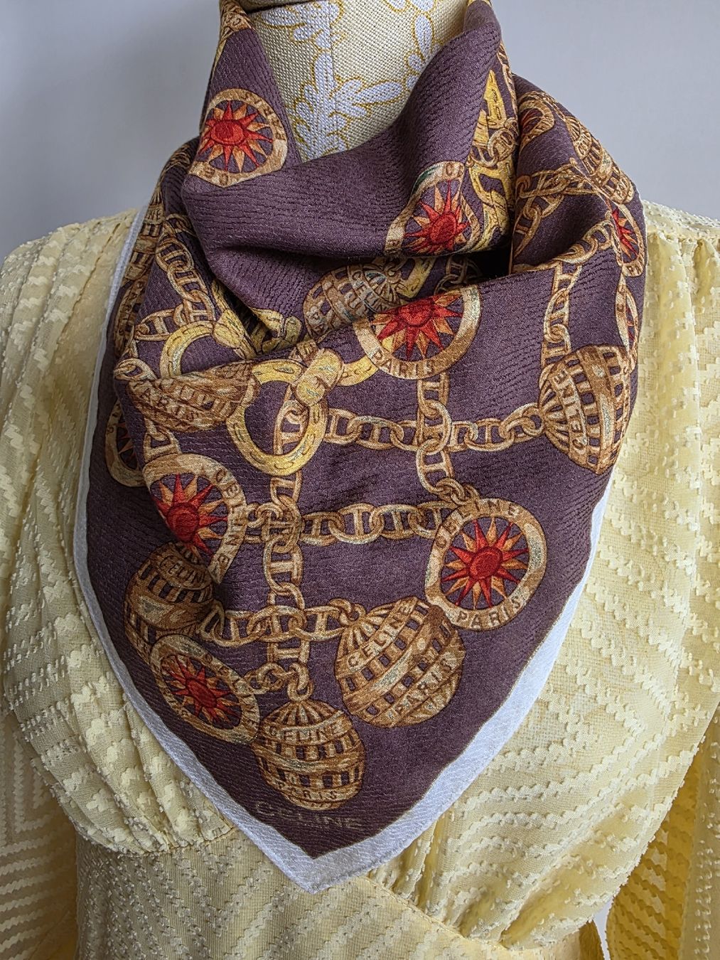 Celine Foulards, Tücher & Schals: CELINE Baumwolltuch 58×58 – Neu (gemäss Beschreibung) aus Zürich von LIMAR 3