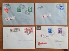 Pro Juventute: 4 eingeschriebene Briefe 1938 / 1939