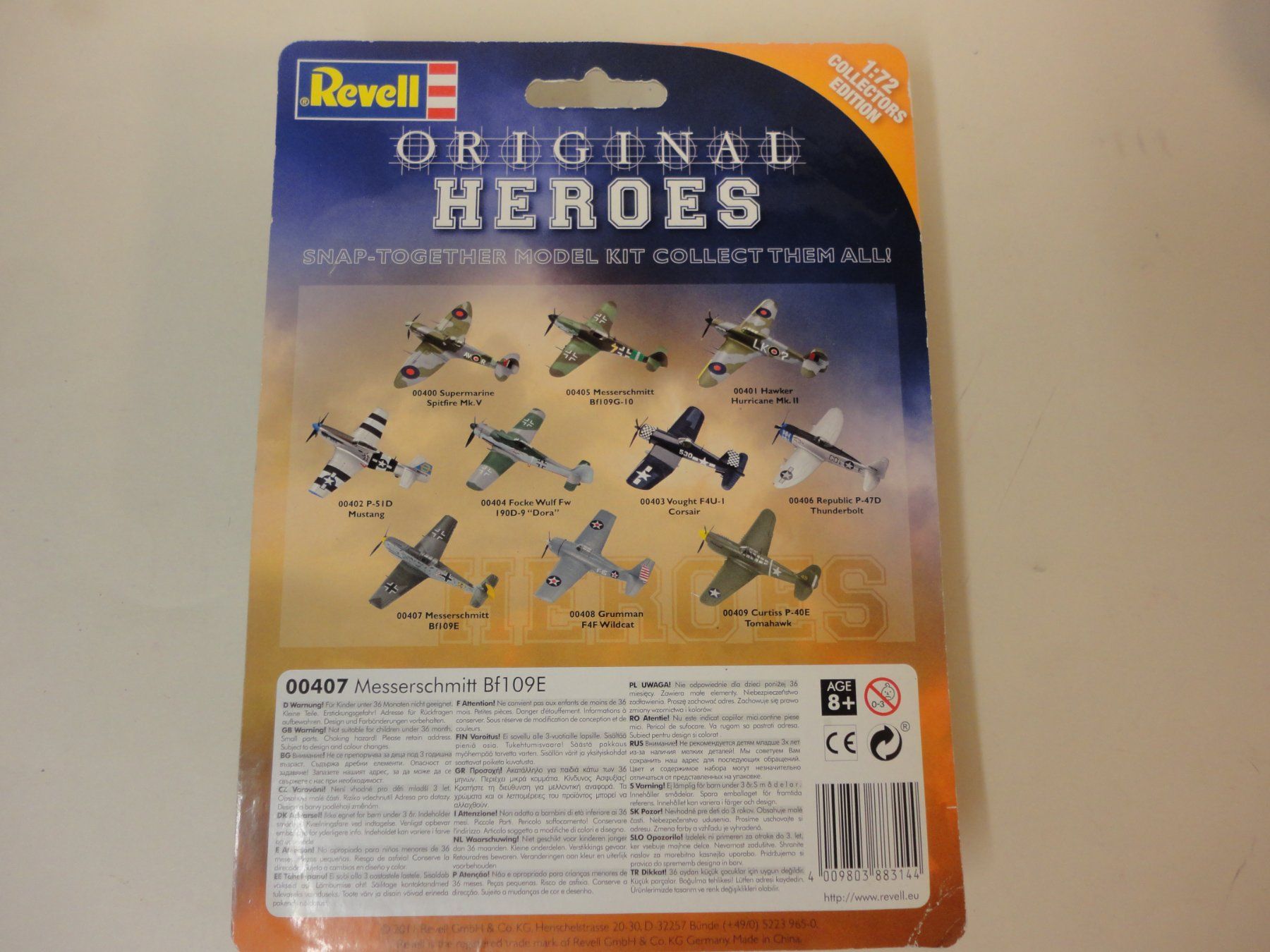 Revell Modellbausätze & Standmodelle: Revell Modellbausatz Messerschmitt Bf109E – Neu und originalverpackt aus Horgen von RcModell 2