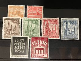 Berlin 1953, Mi 106-13 **, KP 145.--