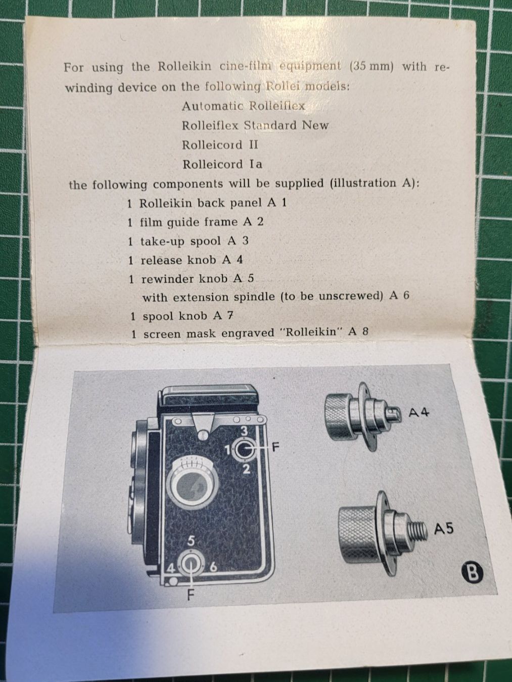Rollei Rolleikin 6x6 pour 2,8/3,5F Caméras