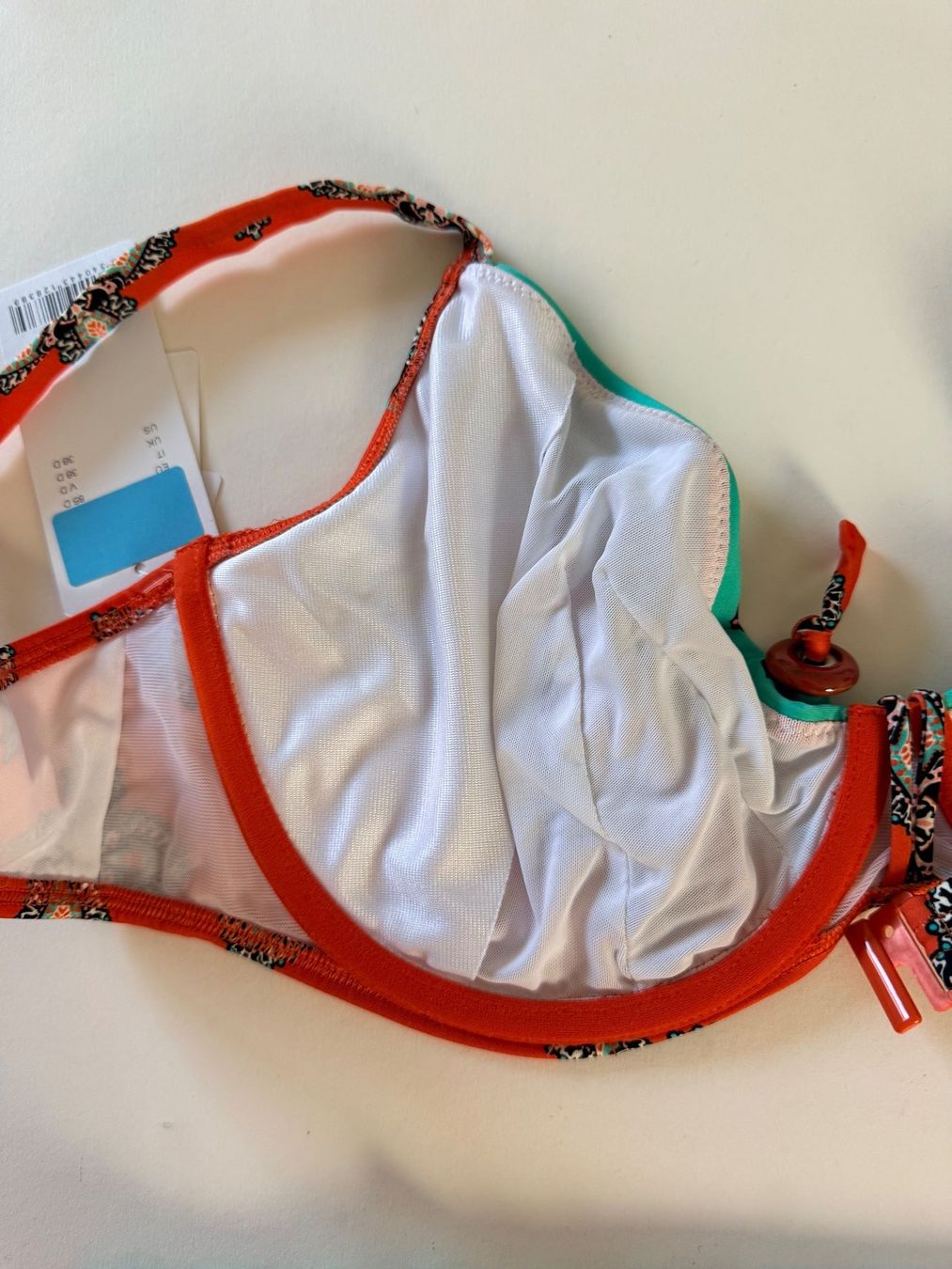 Chantelle Badekleider & Bikinis: CHANTELLE, Bikini, Grösse 85D/42, Farbe Orange mit Muster – Neu und originalverpackt aus Rudolfstetten von gst_g7xl 8